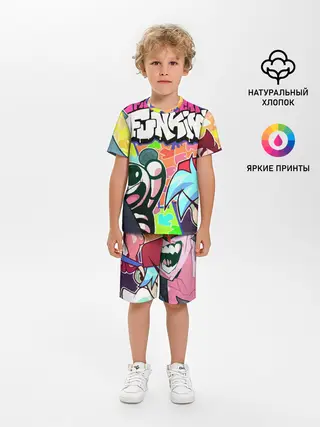 Детская пижама с шортами / Friday night funkin