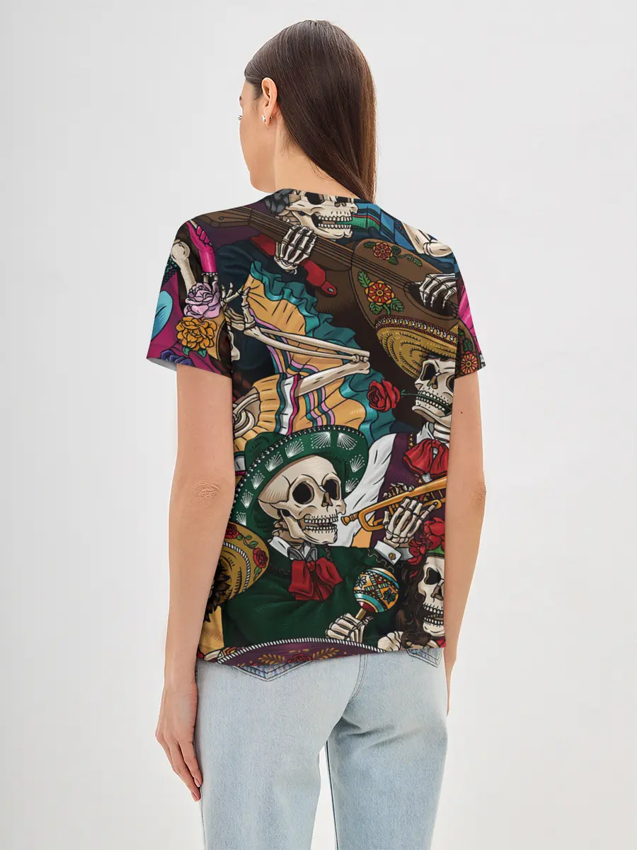 Женская базовая футболка / Мексиканская Вечеринка