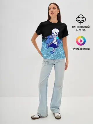 Женская базовая футболка / Undertale