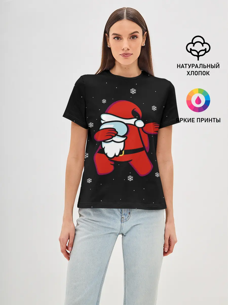 Женская базовая футболка / Santa Claus