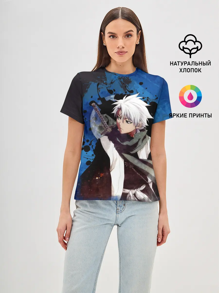 Женская базовая футболка / Тосиро Хицугая. Блич