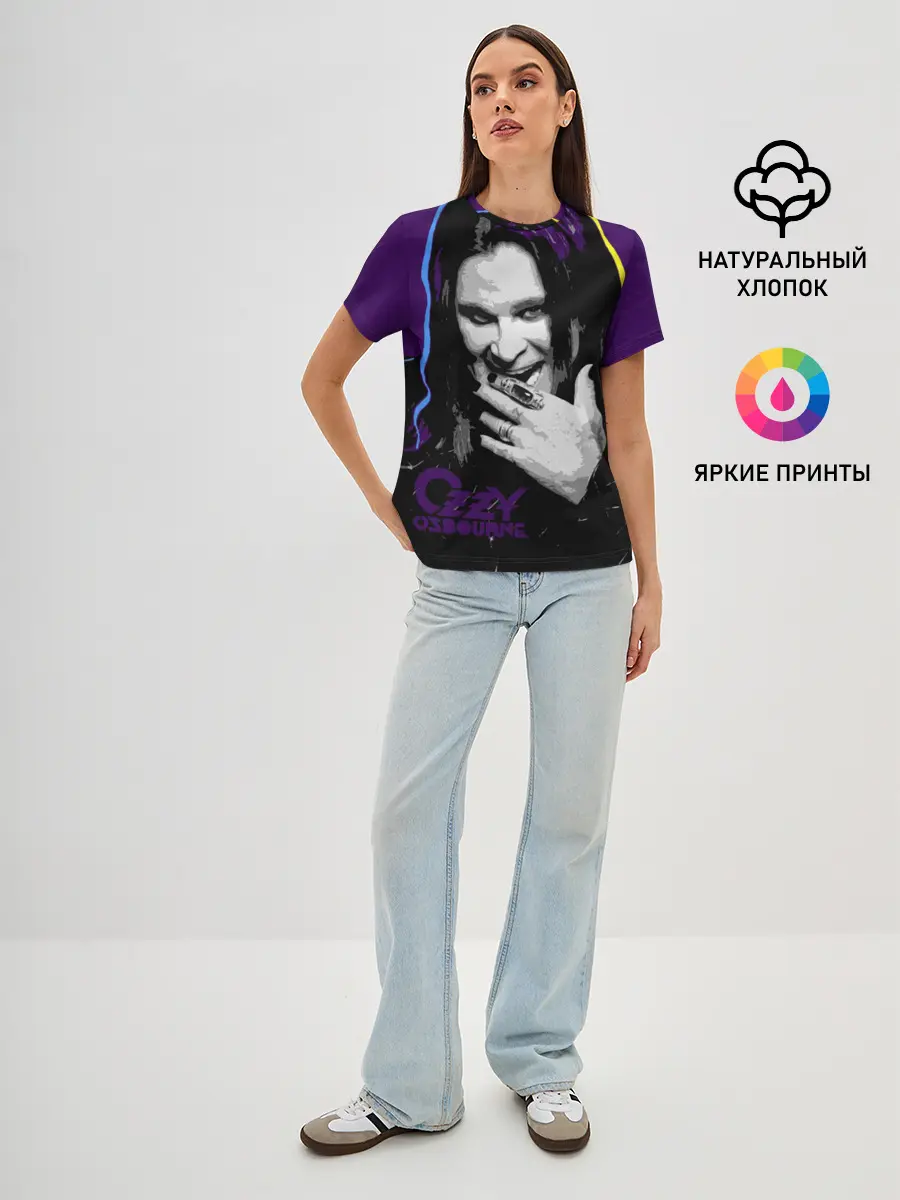 Женская базовая футболка / Ozzy Osbourne, Оззи Осборн