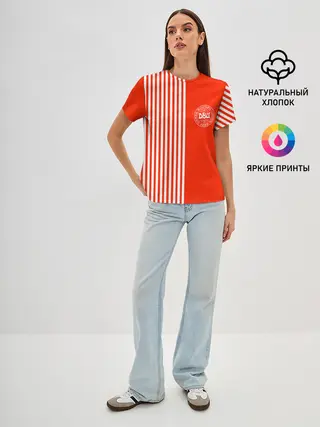 Женская базовая футболка / Сборная Дании.