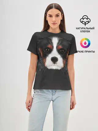 Женская базовая футболка / Cavalier King Charles