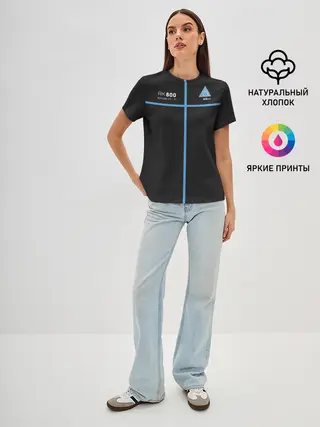 Женская базовая футболка / Detroit become human