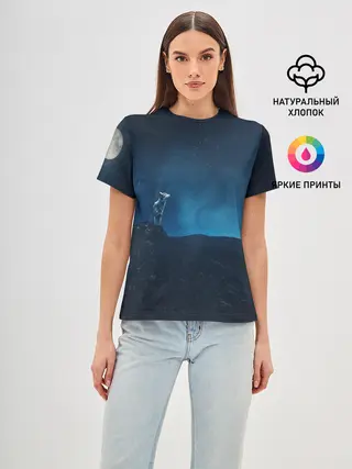 Женская базовая футболка / WOLF