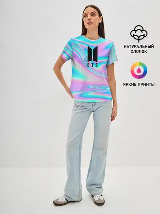 Женская базовая футболка / BTS