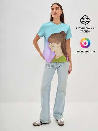 Женская базовая футболка / Lalalalisa