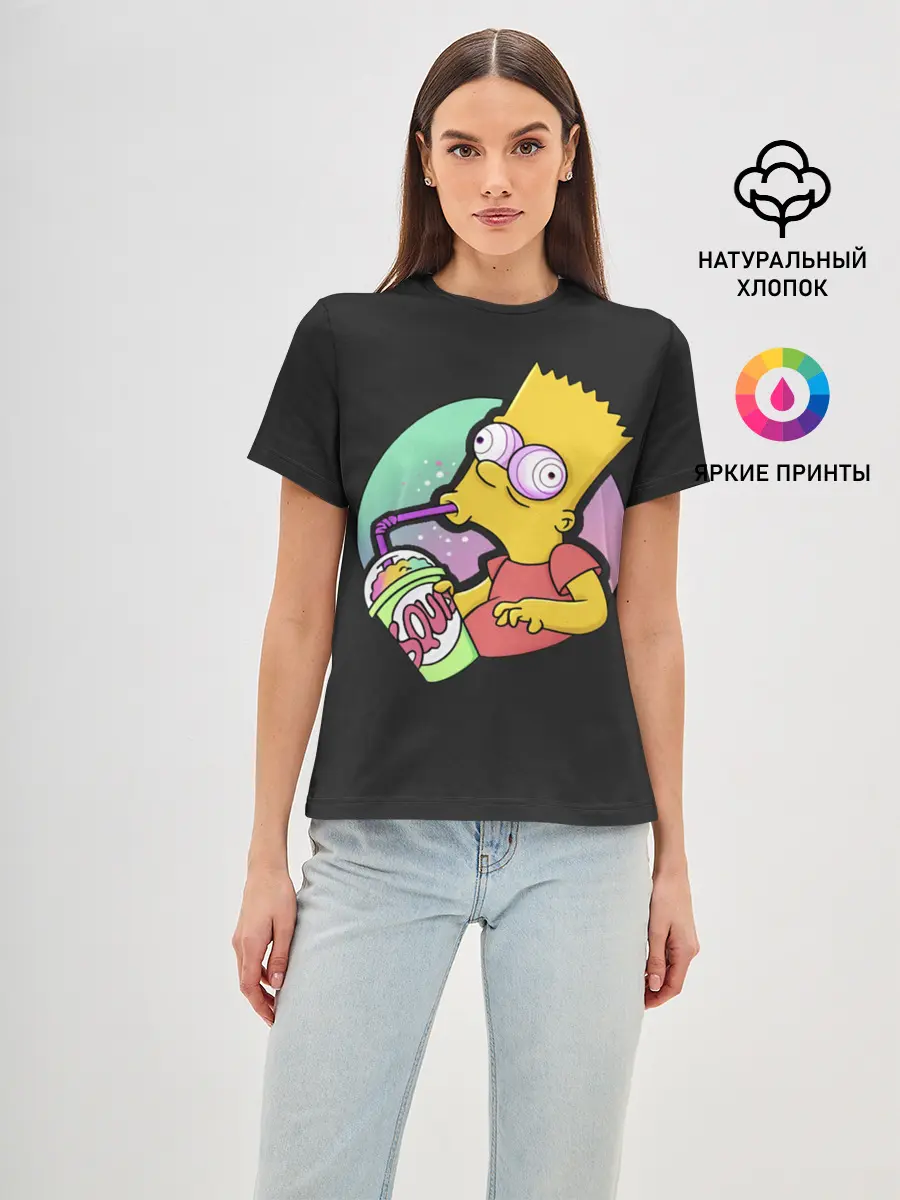 Женская базовая футболка / Барт с содой