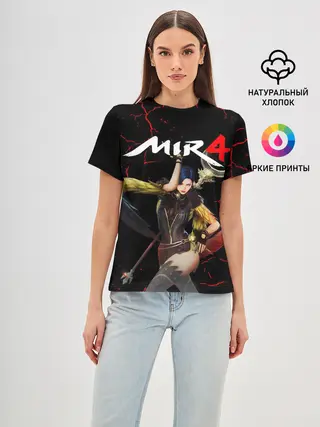Женская базовая футболка / MIR 4 / МИР 4