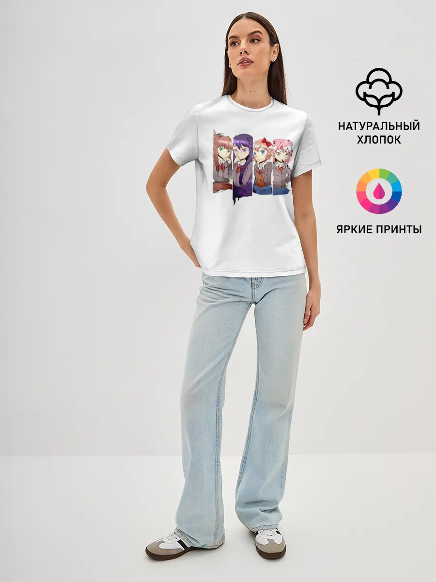 Женская базовая футболка / Doki Doki Literature Club