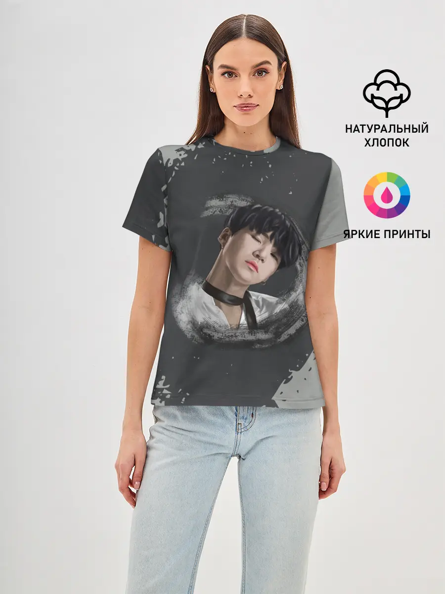 Женская базовая футболка / BTS | БТС