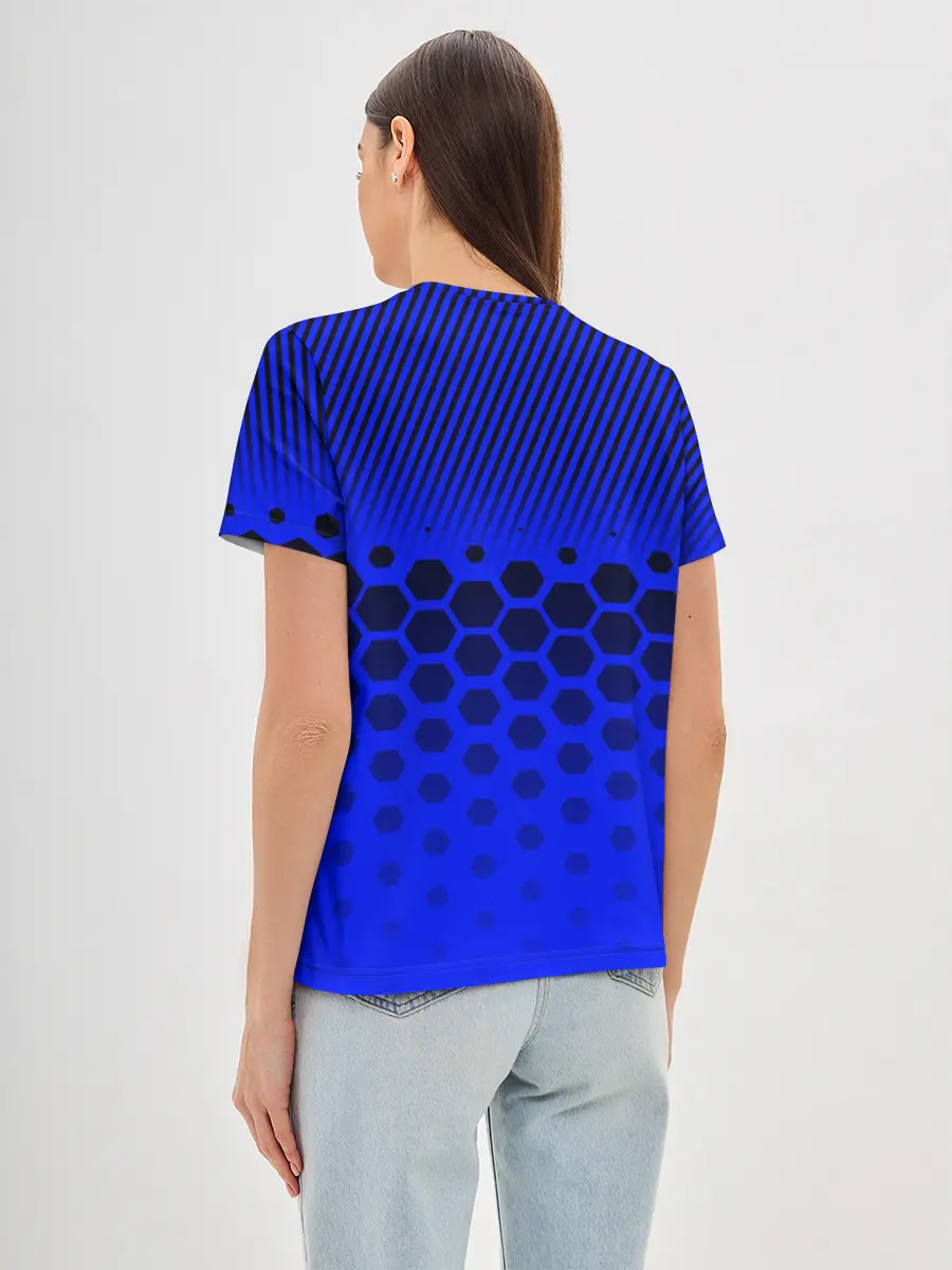 Женская базовая футболка / HYUNDAI / ХЕНДАЙ / BLUE STYLE