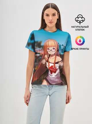 Женская базовая футболка / Футаба Сакура