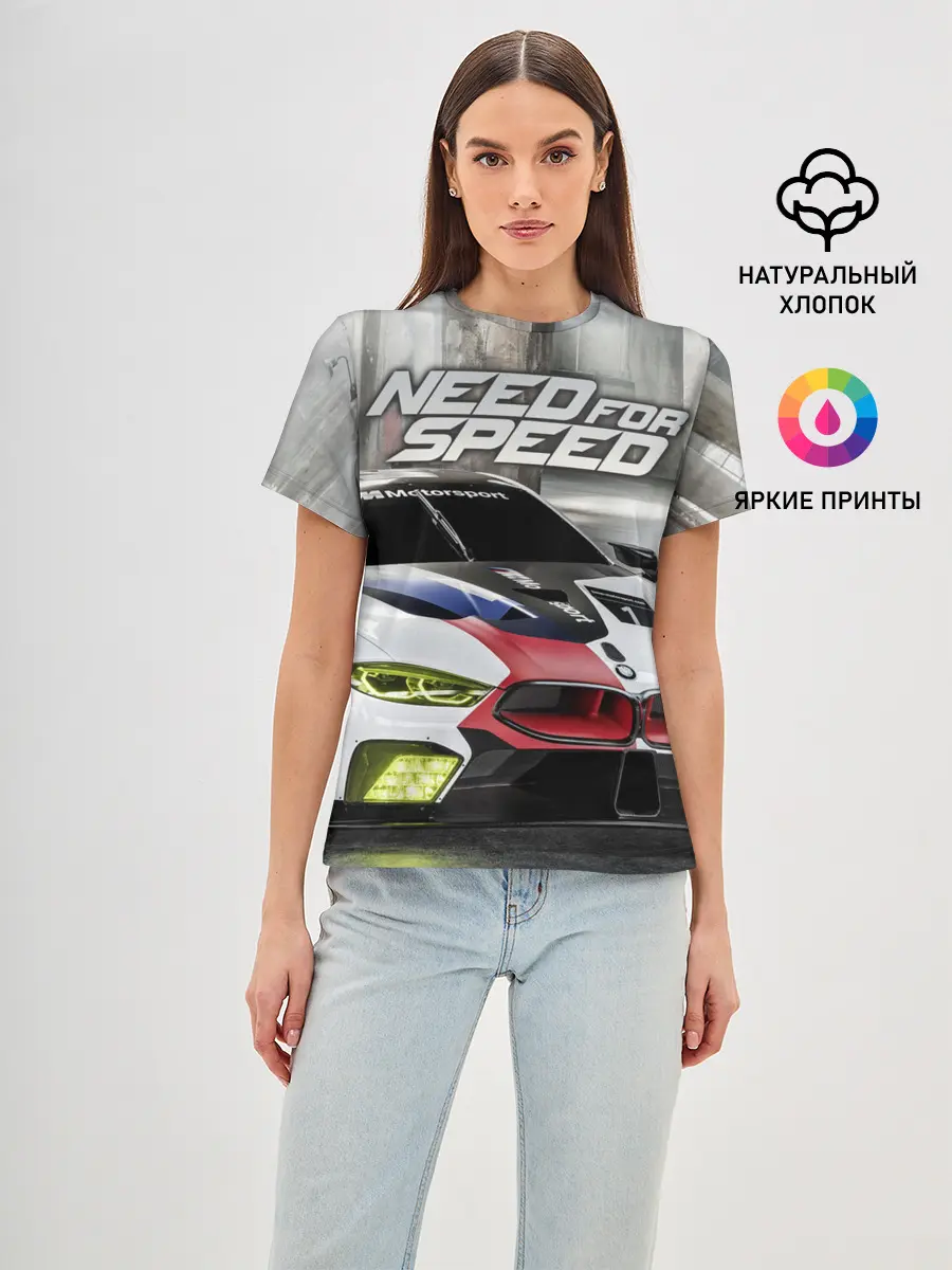 Женская базовая футболка / Need for Speed