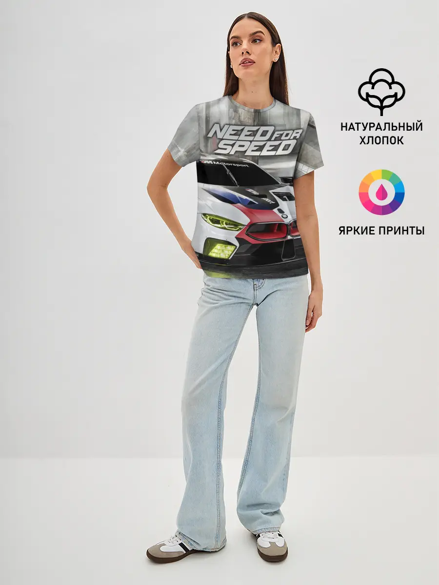 Женская базовая футболка / Need for Speed