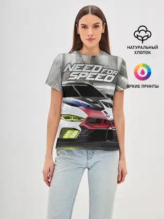 Женская базовая футболка / Need for Speed