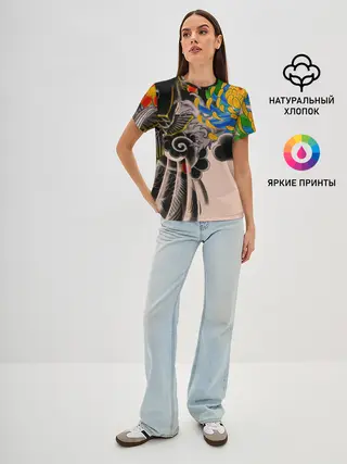 Женская базовая футболка / Dsquared tattoo