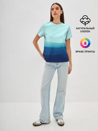 Женская базовая футболка / Море