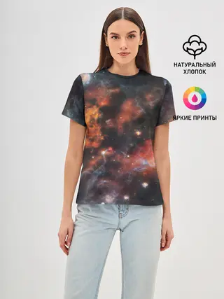 Женская базовая футболка / Гигантская Вселенная