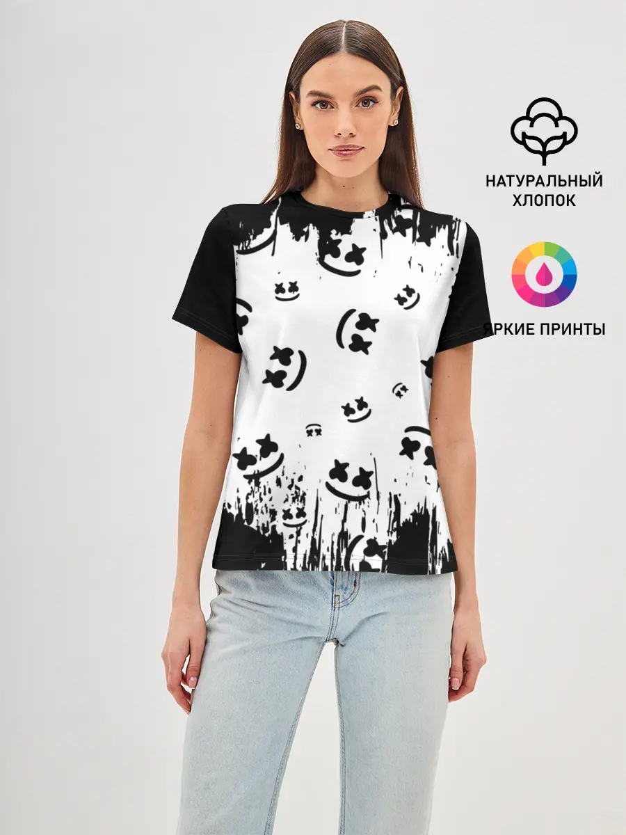 Женская базовая футболка / MARSHMELLO / МАРШМЕЛЛОУ