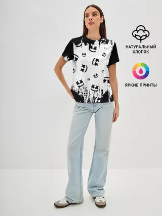 Женская базовая футболка / MARSHMELLO / МАРШМЕЛЛОУ