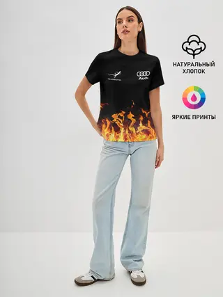 Женская базовая футболка / Audi Ауди