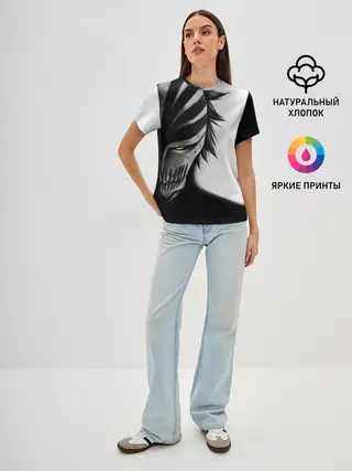 Женская базовая футболка / ИЧИГО ПУСТОЙ | BLEACH