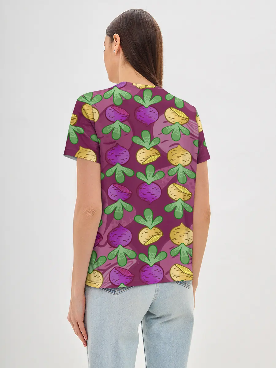 Женская базовая футболка / Репа и Свекла