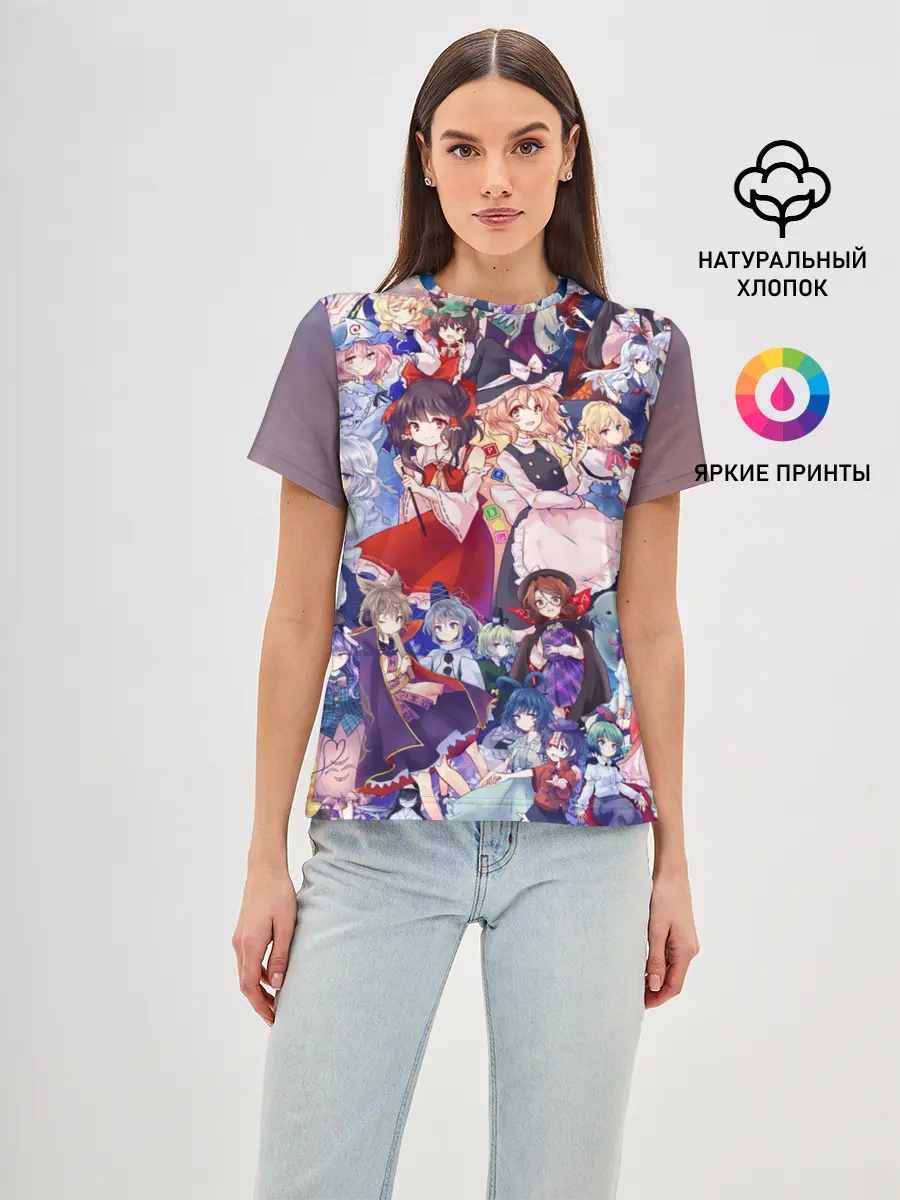 Женская базовая футболка / Touhou