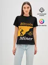 Женская базовая футболка / БИТКОИН ШАХТЕР | BITCOIN