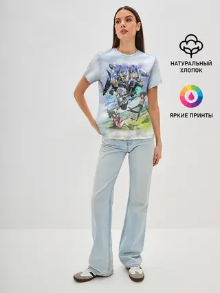 Женская базовая футболка / Рыцари и магия