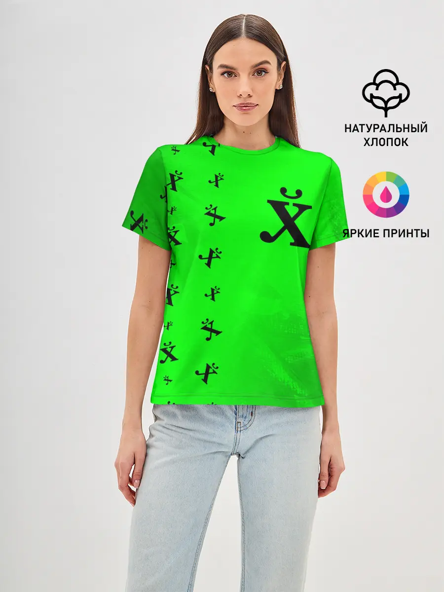 Женская базовая футболка / Древний Иероглиф - Краска