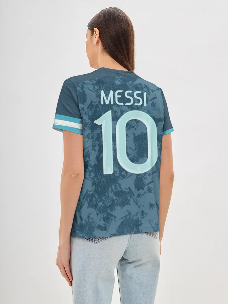 Женская базовая футболка / Messi away Copa America 2020