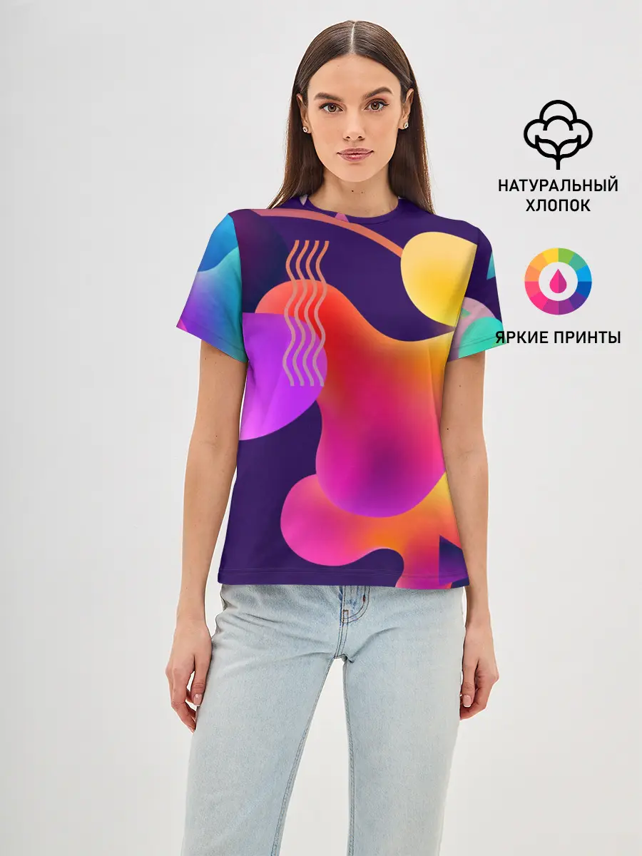 Женская базовая футболка / Rainbow T-Shirt