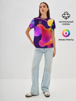 Женская базовая футболка / Rainbow T-Shirt