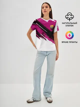 Женская базовая футболка / FC Barcelona Original 2018