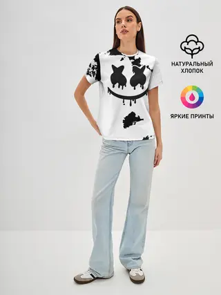 Женская базовая футболка / Marshmello