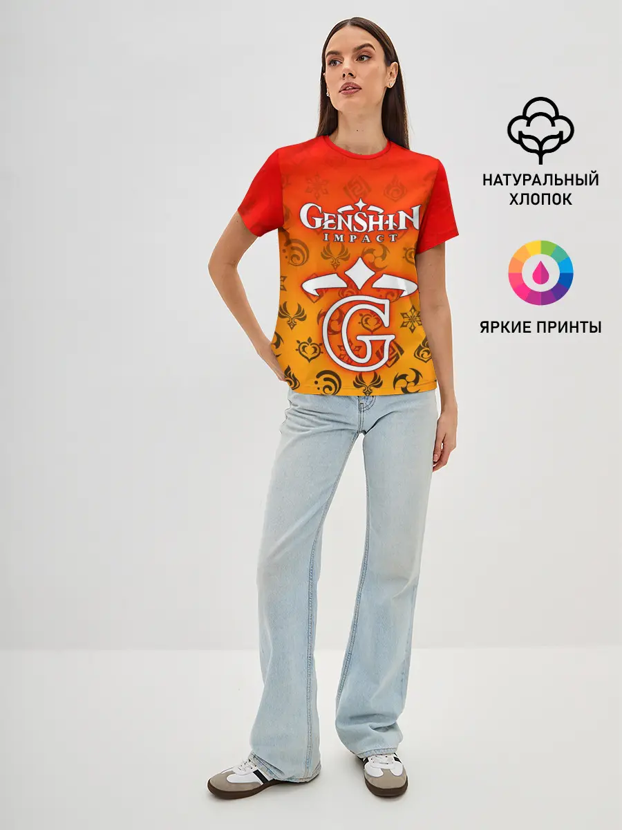 Женская базовая футболка / GENSHIN IMPACT