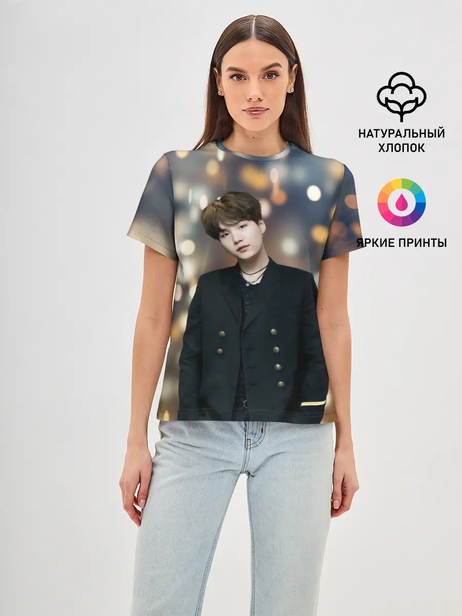 Женская базовая футболка / MIN YOONGI