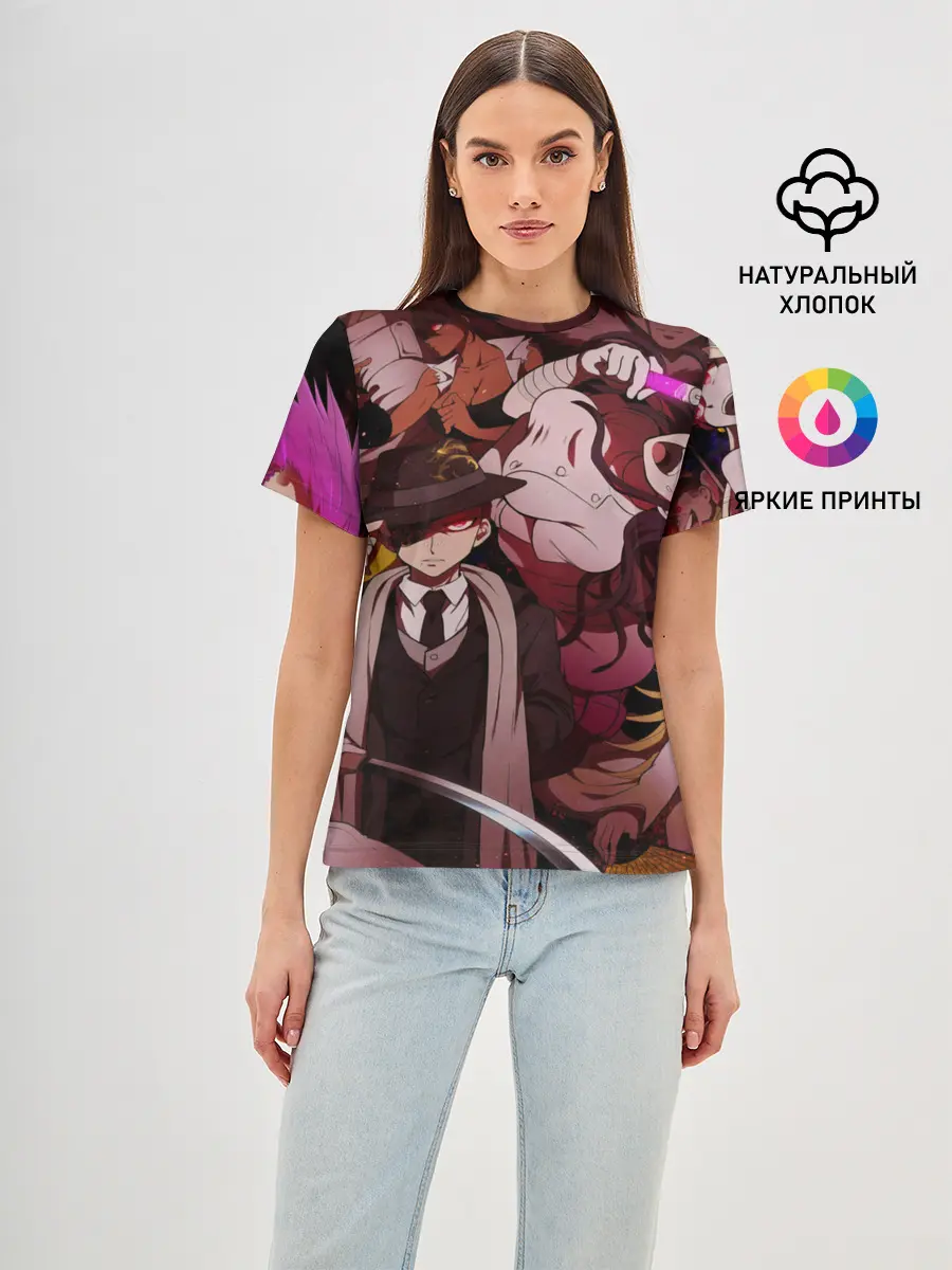 Женская базовая футболка / danganronpa perso