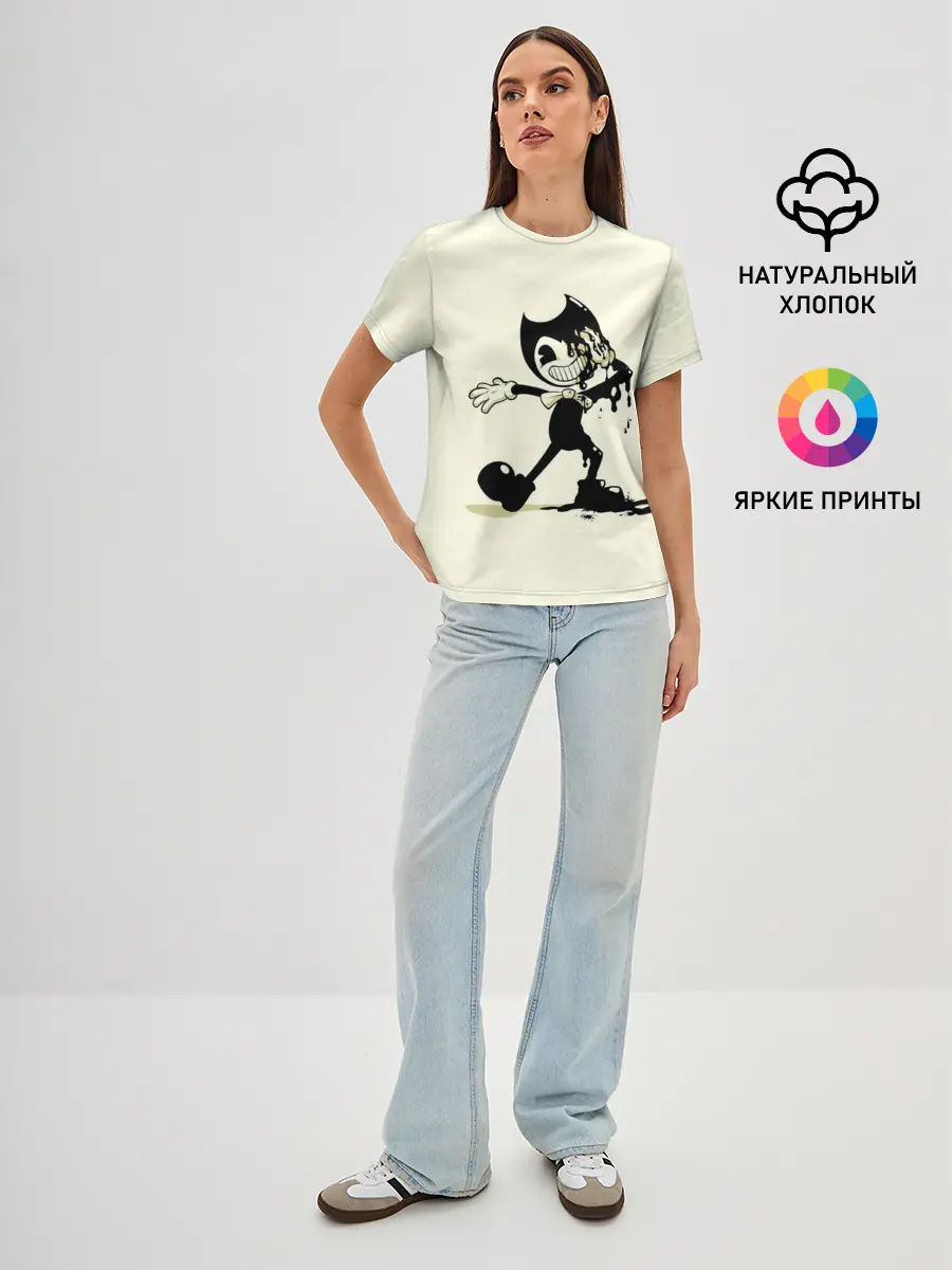 Женская базовая футболка / Bendy And The Ink Machine