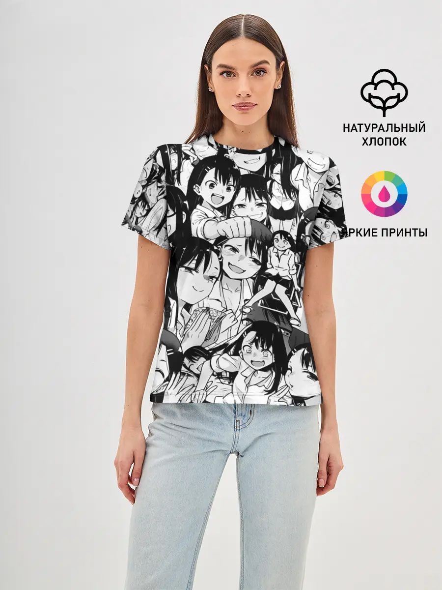 Женская базовая футболка / Nagatoro Sempai