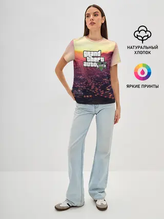 Женская базовая футболка / Gta V Five