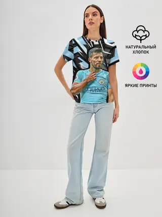 Женская базовая футболка / Серхио Агуэро