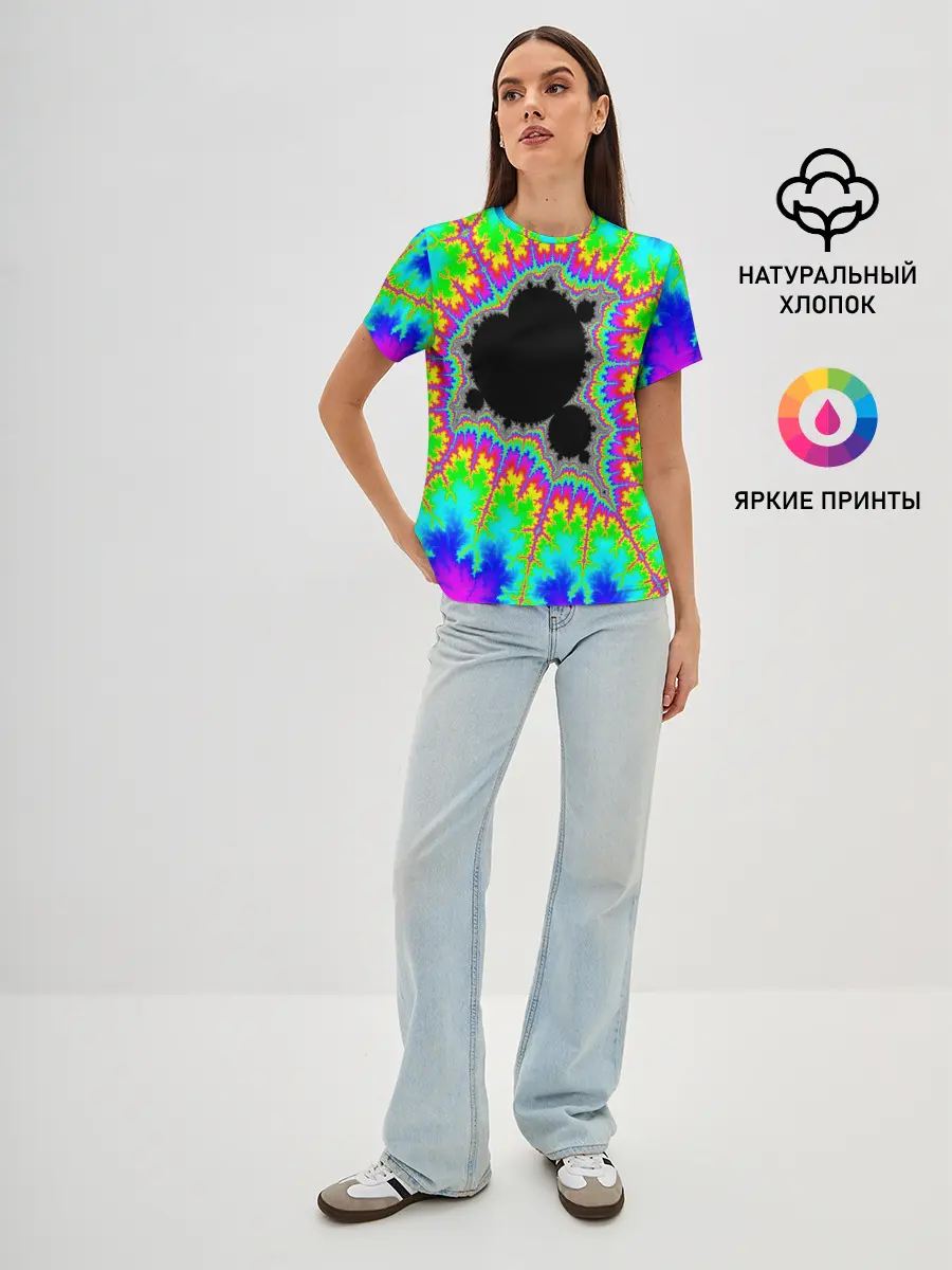 Женская базовая футболка / NEON PSY