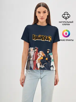 Женская базовая футболка / Haikyuu