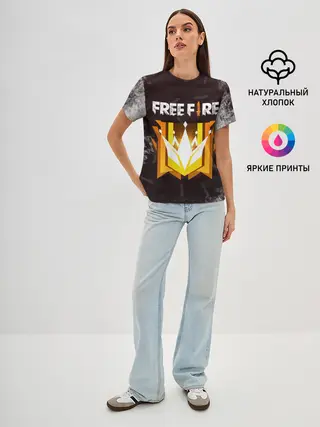 Женская базовая футболка / Free Fire | Фри фаер