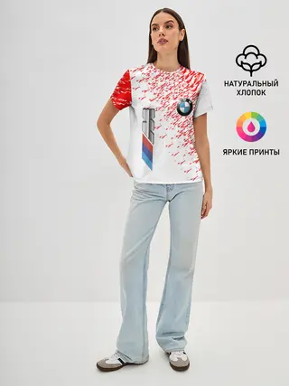 Женская базовая футболка / bmw