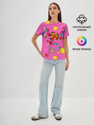 Женская базовая футболка / NCT 127. Cherry Bomb